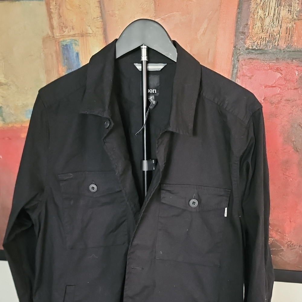 Vuori Men’s Organic Cotton Ripstop Stretch Jacket Black - Picture 4 of 12